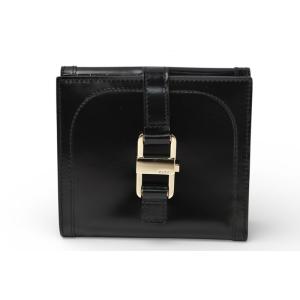 グッチ 財布 未使用 GUCCI ヴィンテージ 折財布 035.3731 エナメル ブラック