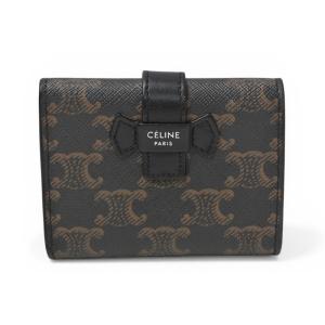 セリーヌ 財布/ミニ財布 CELINE 三つ折り財布 ファイン ストラップウォレット/トリオンフキャ...