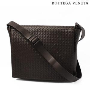 BOTTEGA VENETA ボッテガヴェネタ イントレチャート VN メッセンジャーバッグ ダークブラウン 221065 V4651 2040 アウトレット 送料無料｜brand-pit