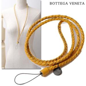 BOTTEGA VENETA ボッテガ・ヴェネタ 携帯・デジカメ ネックストラップ ナッパ/アイヤーズスネーク イエロー 117801 新品 送料無料｜brand-pit