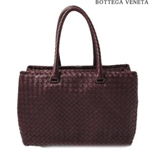 ボッテガ ヴェネタ ハンドバッグ/トートバッグ BOTTEGA VENETA イントレチャート バーガンディー ミラー付｜brand-pit