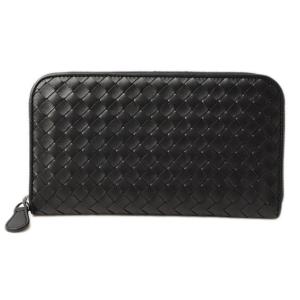 ボッテガ ヴェネタ 長財布 BOTTEGA VENETA ラウンドファスナー式　レザー　ブラック 114076V46511000｜brand-pit