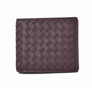 ボッテガヴェネタ 財布 アウトレット BOTTEGA VENETA 折財布/札入れ イントレチャート ブラウングレー 196207｜brand-pit