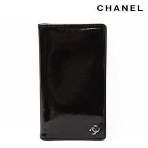 CHANEL　シャネル 札入れ/2折長財布　エナメル/カーフ　ブラック(NOIR)　A46321【新品】【送料無料】｜brand-pit