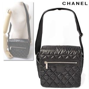 CHANEL シャネル ショルダーバッグ　COCO COCOON ココ コクーン ナイロン キルティング ブラック×ボルドー A48616｜brand-pit