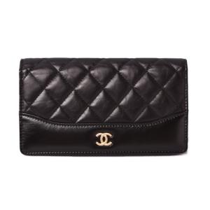 シャネル 財布  CHANEL 長財布 マトラッセ ヴィンテージレザー ブラック/レッド｜brand-pit