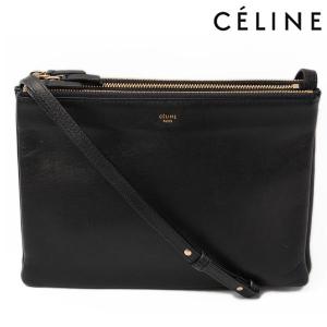 CELINE セリーヌ ショルダーバッグ/クラッチバッグ　TRIO BAG/ラージトリオ　2way　ブラック　171453｜brand-pit