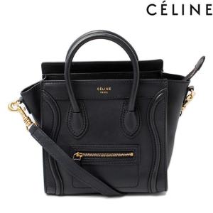 セリーヌ ハンドバッグ CELINE ナノショッパー ラゲージ ダークネイビー168243　ストラップ付　2way｜brand-pit