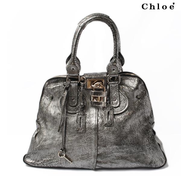 Chloe クロエ パディントン ショルダーバッグ ヴィンテーシルバー 中古 送料無料