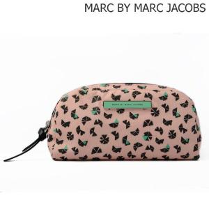 マークバイマークジェイコブス　コスメポーチ/小物入れ　フラワー柄　ピンク　マルチ　ランドスケープ　M0002966　MARC BY MARC JACOBS　｜brand-pit