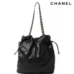 CHANEL シャネル ショルダーバッグ/トートバッグ チェーン キャビアスキン ブラック/シルバー 中古 送料無料｜brand-pit