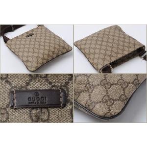 GUCCI  グッチ  メッセンジャーバッグ/ショルダーバッグ GGプラス　GGブラウン/ベージュ　ブラウン　201538｜brand-pit