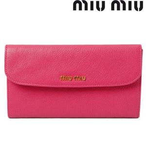 ミュウミュウ 財布 miumiu　長財布　3折　MADRAS/マドラス　PEONIA/ペオニア　5M...