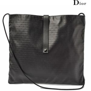 クリスチャン　ディオール　Christian Dior　ショルダーバッグ/メッセンジャーバッグ　メッシュ/ブラック　コーティングキャンバス｜brand-pit