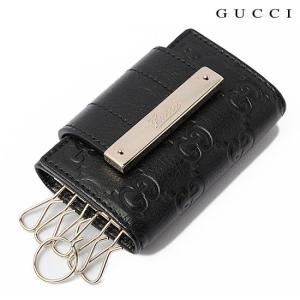 GUCCI グッチ　 6連キーケース　グッチシマ　メタルバー/ブラック　181673 BEG1G 1000【アウトレット】【送料無料】｜brand-pit