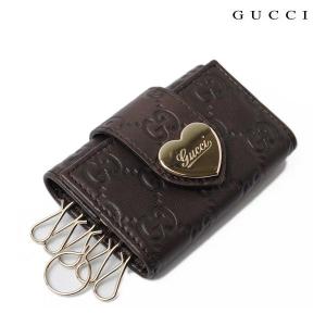 GUCCI グッチ　6連キーケース　ハート　グッチシマ　GG/ブラウン　203551 AA61G 2019【新品】【送料無料】｜brand-pit