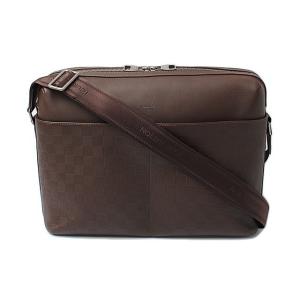 ルイヴィトン ショルダーバッグ　メンズ LOUIS VUITTON カリプソGM ダミエ・アンフィニ メテオール/ブラウン N41205｜brand-pit