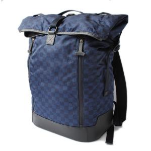 ルイヴィトン バックパック/リュックサック LOUIS VUITTON ルイヴィトンカップ/シロッコ ナイロン/ダミエ ブルー N41194｜brand-pit