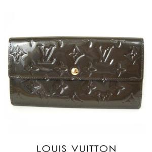 LOUIS VUITTON　ルイヴィトン　ヴェルニ　ファスナー付長財布(ポルトフォイユ・サラ)　ヴェール・ブロンズ　M93668　未使用｜brand-pit