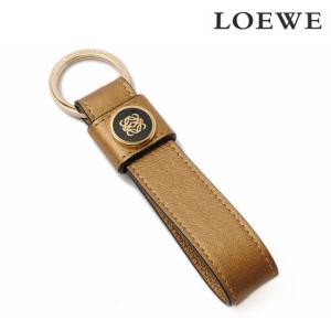 LOEWE ロエベ キーリング・キーホルダー カーフスキン シャンパンゴールド 111.08.408 【新品】【送料無料】｜brand-pit