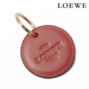 LOEWE ロエベ キーリング・キーホルダー カーフスキン ロゴ/ダークピンク 103.30.C05 【新品】【送料無料】｜brand-pit