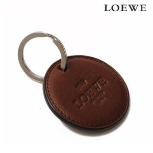 LOEWE ロエベ キーリング・キーホルダー カーフスキン ロゴ/ブラウン 103.30.C05 【新品】【送料無料】｜brand-pit