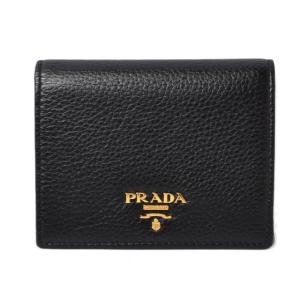 プラダ 財布／ミニ財布 PRADA 折財布 1MV204 ナッパ NERO/ブラック アウトレット