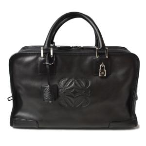 ロエベ 中古 ハンドバッグ LOEWE アマソナ36/AMAZONA 36 レザー ブラック｜brand-pit