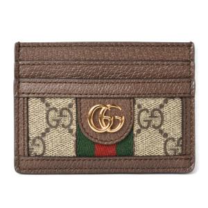 グッチ 未使用 カードケース/名刺入れ GUCCI ベージュ/ブラウン 5523159 96IWG ...