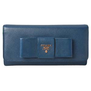 プラダ 財布 PRADA 長財布/パスケース付 1MH132 BLUETTE/ブルー SAFFIAN...