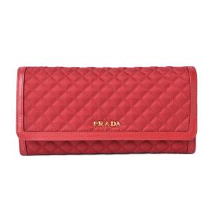プラダ アウトレット 財布 パスケース付 PRADA 長財布 1M1132 ナイロンキルティング F...