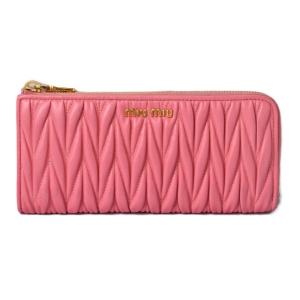 ［美品］ICチップ内蔵 MIU MIU MATELASSE マテラッセ 財布 miu miu（ミュウミュウ） 二つ折り財布 MATELASSE マテラッセ 5ML024