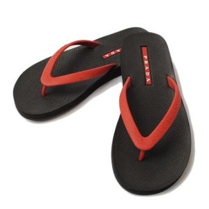 プラダスポーツ ビーチサンダル PRADA メンズ ラバー サンダル FUOCO