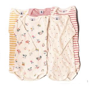 プチバトー アンダーウェア 長袖ボディ 5枚セット Petit Bateau フローラル プリント長袖ボディ ベビー 女の子用 出産祝い Pa 18 019 Import Shop P I T 通販 Yahoo ショッピング