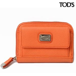 TOD'S トッズ カードケース/コインケース　D-styling レザー　ライトオレンジ XAWCBQA5200 新品 送料無料｜brand-pit