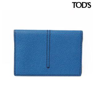 TOD'S トッズ カードケース/名刺入れ　メンズライン　レザー　ブルー　XAMAAAFA200DOUU403｜brand-pit