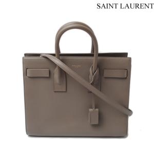 サンローラン ハンドバッグ/ショルダーバッグ SAINT LAURENT クラシック ミニ サック ド ジュール　ライトグレー 355153 2wayバッグ【中古】｜brand-pit