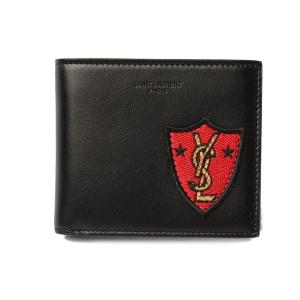 サンローランパリ 財布/札入れ YSL SAINT LAURENT PARIS メンズ 折財布 396307 ブラック/ロゴ｜brand-pit