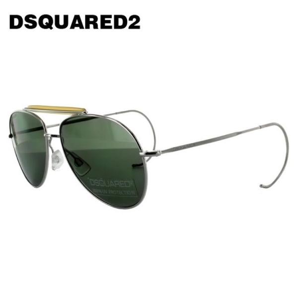 ディースクエアード サングラス DSQUARED2 DQ0144S 16N シルバー/グリーン メン...