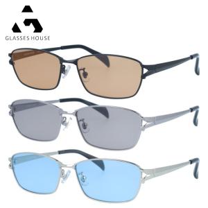 グラスハウス サングラス アジアンフィット GLASSES HOUSE GHS 9502 58 スクエア メンズ レディース ライトカラー 薄い色 おしゃれ UVカット 度付き対応｜brand-sunglasshouse