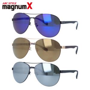 マグナムエックス サングラス メタルフレーム ミラーレンズ magnumX MAX 3006 全3カラー 60 UVカット プレゼント ギフト｜brand-sunglasshouse