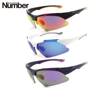 ナンバー サングラス 偏光 ミラーレンズ アジアンフィット Number NB4006 全3カラー 74 UVカット プレゼント ギフト｜brand-sunglasshouse