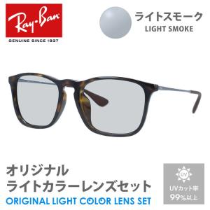 レイバン サングラス ライトスモーク ライトカラー オリジナルレンズセット RB4187F 710/71 54 CHRIS クリス アジアンフィット べっ甲 RayBan プレゼント ギフト｜brand-sunglasshouse