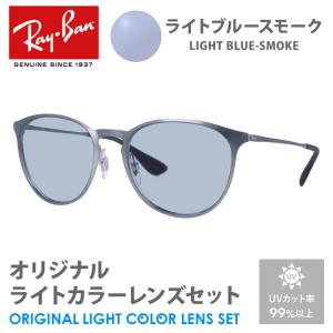 レイバン サングラス ライトブルースモーク ライトカラー オリジナルレンズセット RB3539 192/8G 54 ERIKA エリカ ボストン メタル RayBan プレゼント ギフト｜brand-sunglasshouse