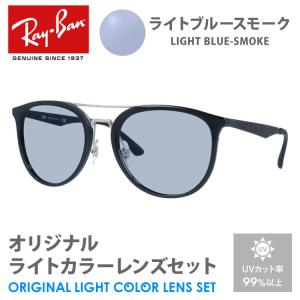 レイバン サングラス ライトブルースモーク ライトカラー オリジナルレンズセット RB4285 601/8G 55 ボストン RayBan UVカット プレゼント ギフト｜brand-sunglasshouse