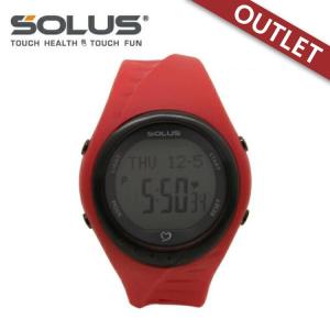 訳あり アウトレット ソーラス 腕時計 防水 SOLUS 01-300-04 レッド メンズ 男性 レディース 女性 スポーツ ダイエット エクサ サイズ｜brand-sunglasshouse