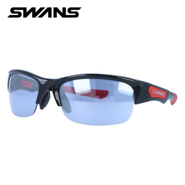 スワンズ サングラス ミラーレンズ アジアンフィット SWANS SPB-0714 BK 60 スポ...