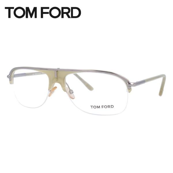 トムフォード メガネ TOM FORD フレーム ティアドロップ ブロー ハーフリム FT5046 ...