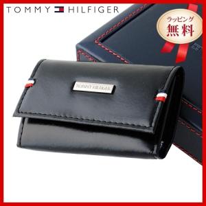 訳あり アウトレット トミーヒルフィガー TOMMY HILFIGER キーケース メンズ 男性 ブラック 黒 6キーホック 31TL17X011-001 0094-5168 01｜brand-sunglasshouse