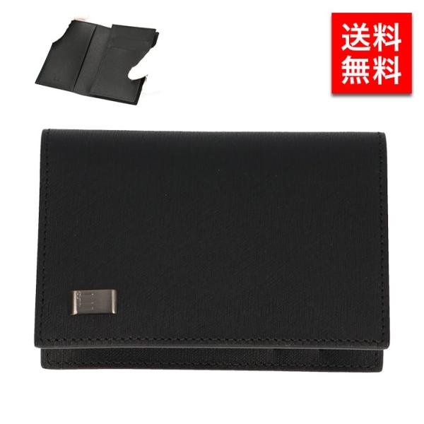 ダンヒル DUNHILL 名刺入れ メンズ カードケース SIDECAR GUNMETAL ブラック...